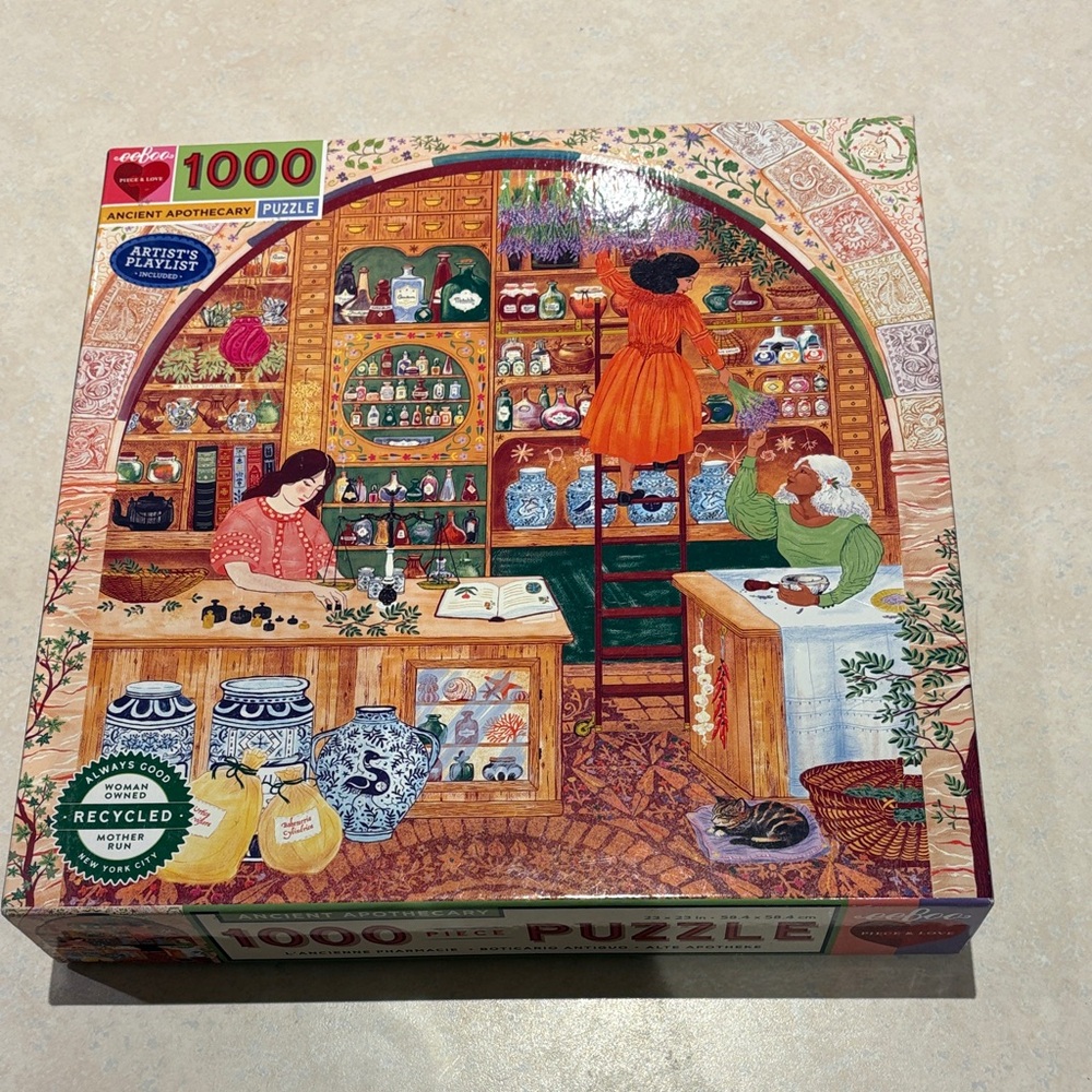 Ancient Apothecary 1000-Piece Puzzle - Colorful Design